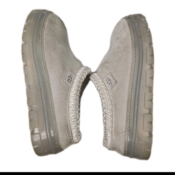 Ugg Womens Gray Tasman Clear Cozy Designer Shearling Slip-Ons Slipper 6 - Picture 8 of 15